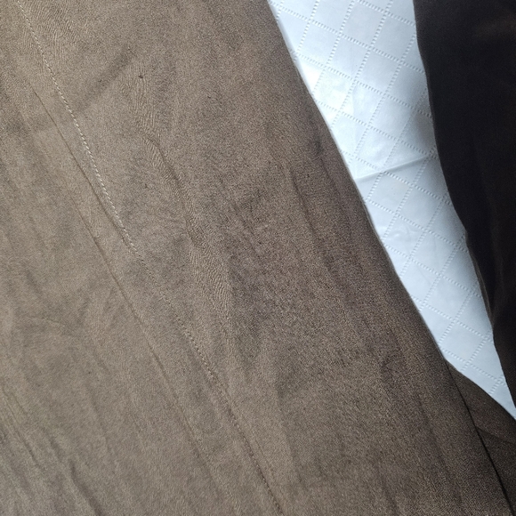 Vince Pintuck-Detailing Linen-Blend Trousers SZ L - Picture 6 of 8